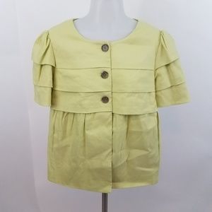 Banana Republic jacket ruffle layered blazer